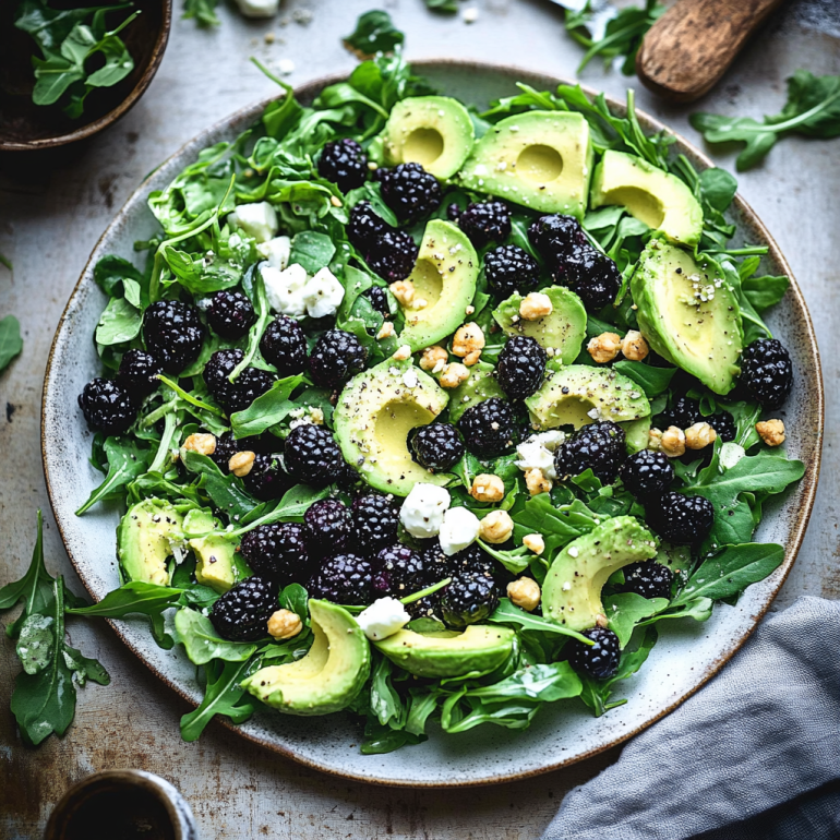 Blackberry Avocado Arugula Salad: A Refreshing Delight!