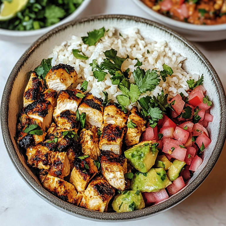 Cava-Inspired Honey Harissa Chicken Bowls that Wow!
