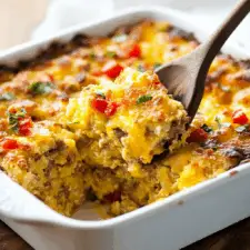 Cheesy Hash Brown Breakfast Casserole: Easy Morning Delight