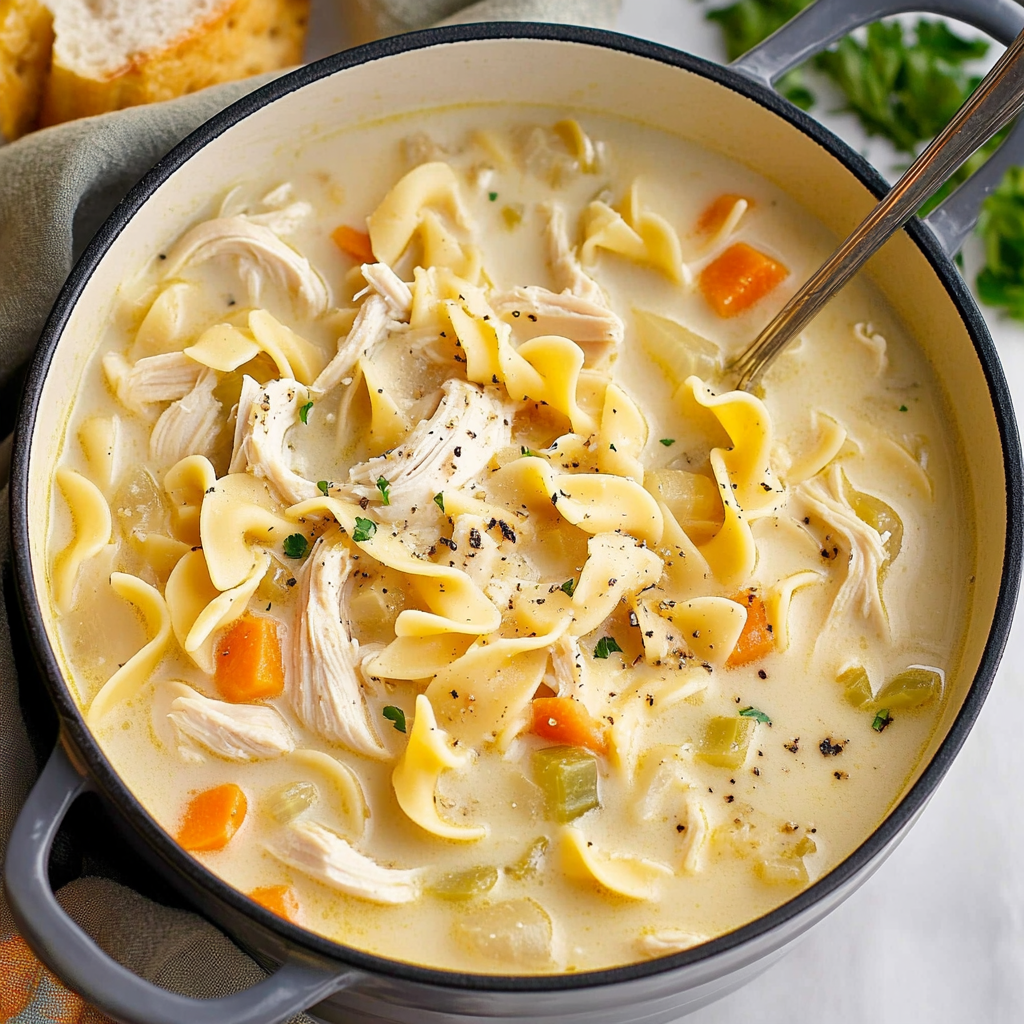 Creamy Chicken Noodle Soup: Unveil a Comforting Recipe Delight