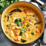 Creamy Chicken Poblano Soup