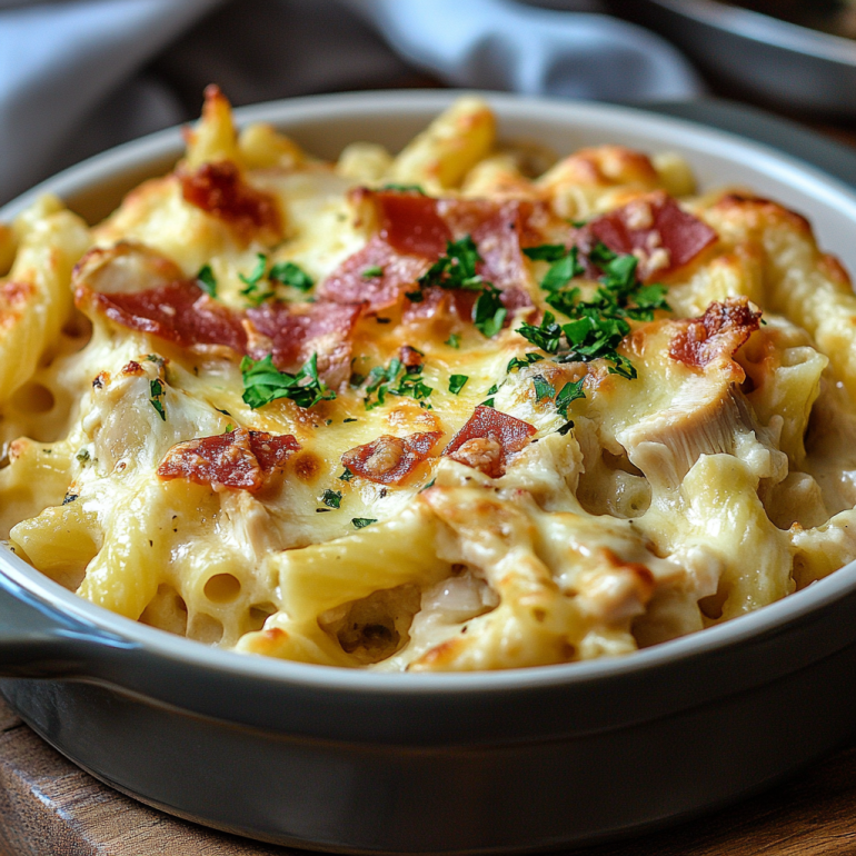 Creamy Chicken Pasta Casserole: Irresistibly Easy Recipe!