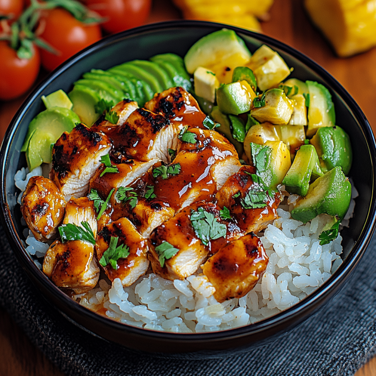 Honey Chipotle Chicken Rice Bowl: A Flavorful Delight!