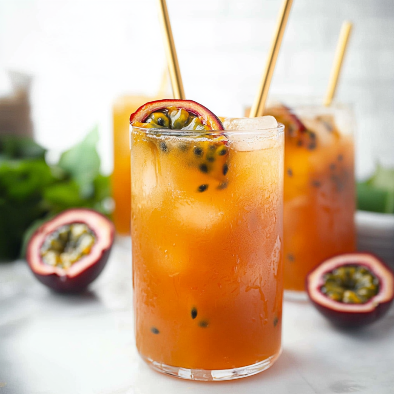 Passion Fruit Iced Tea: A Refreshing Tropical Delight