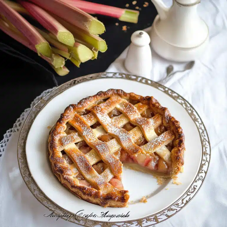 Rustic Rhubarb Cinnamon Pie: A Delicious Summer Delight