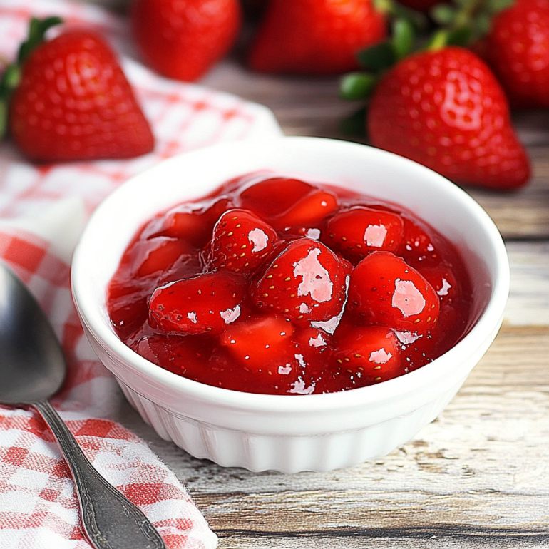 Strawberry Topping for Cheesecake: Delight in Simple Perfection!