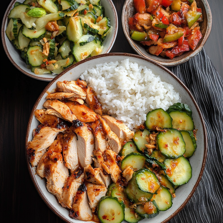 Sweet Chili Rotisserie Chicken Bowls: A Flavorful Delight!