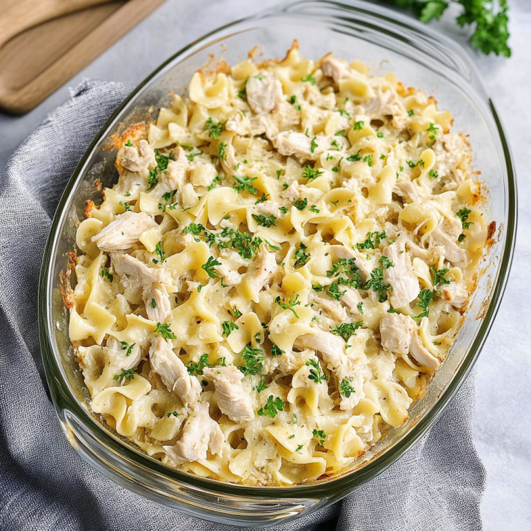 Quick Chicken and Noodle Bake: A Delicious Family Favorite!