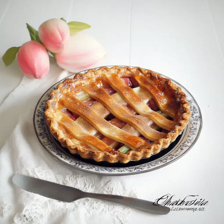 Rustic Rhubarb Cinnamon Pie: An Irresistible Delight