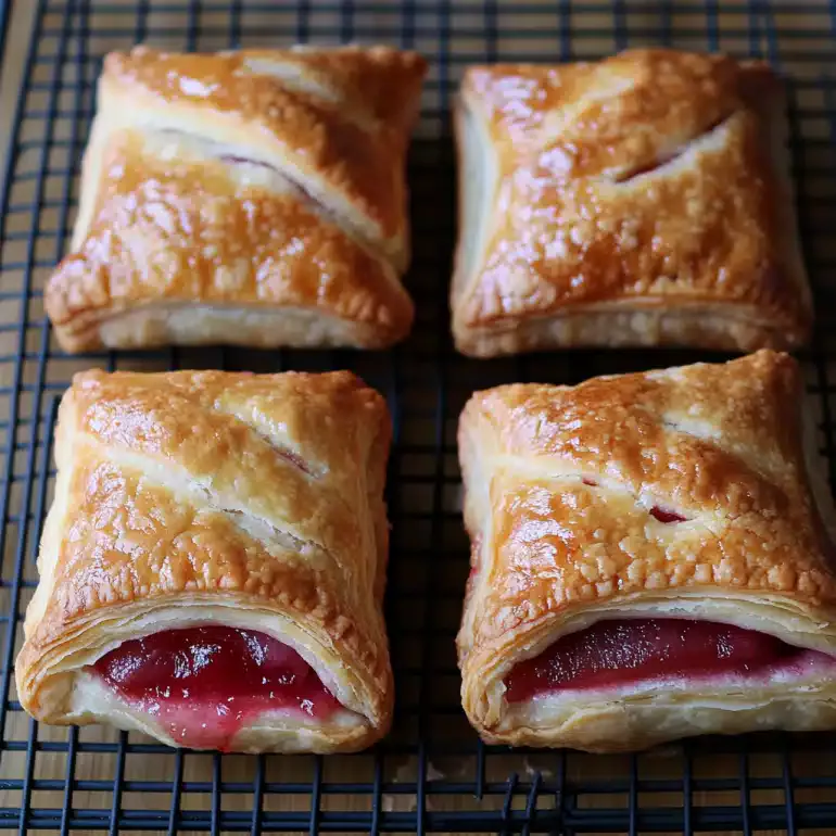 Rhubarb Puff Tart Pockets: Delightful Dessert Awaits!