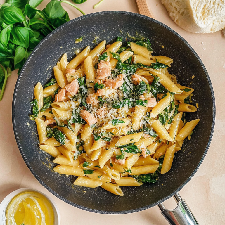 Canned Salmon Pasta Delight: A Quick, Tasty Meal!