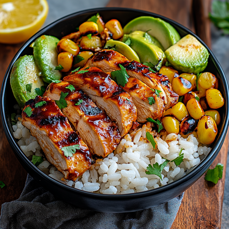 Honey Chipotle Chicken Rice Bowl: A Flavorful Delight!