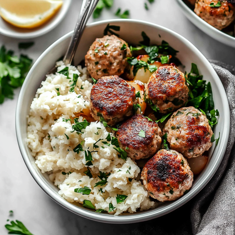 Greek Chicken Meatball Bowls: A Flavorful, Healthy Delight!