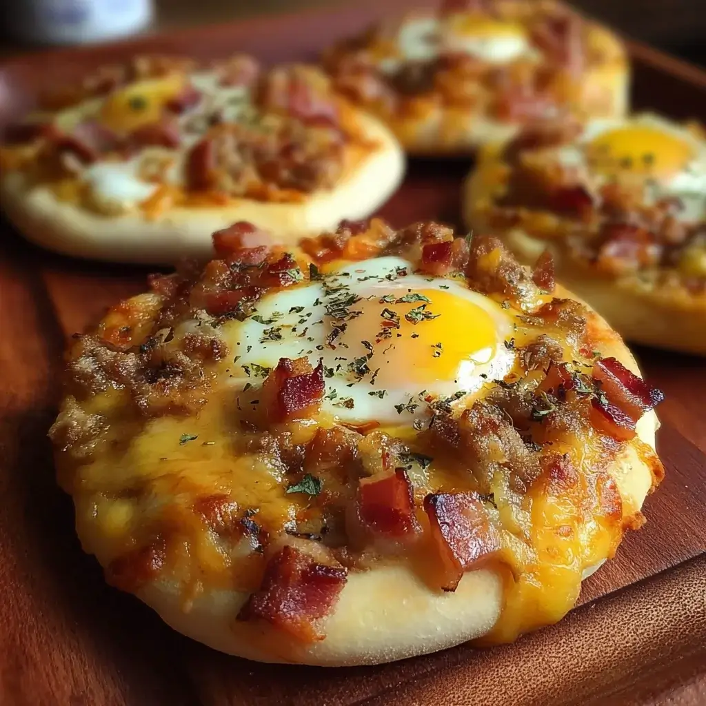 Breakfast Pizza on English Muffins: A Quick Delight!
