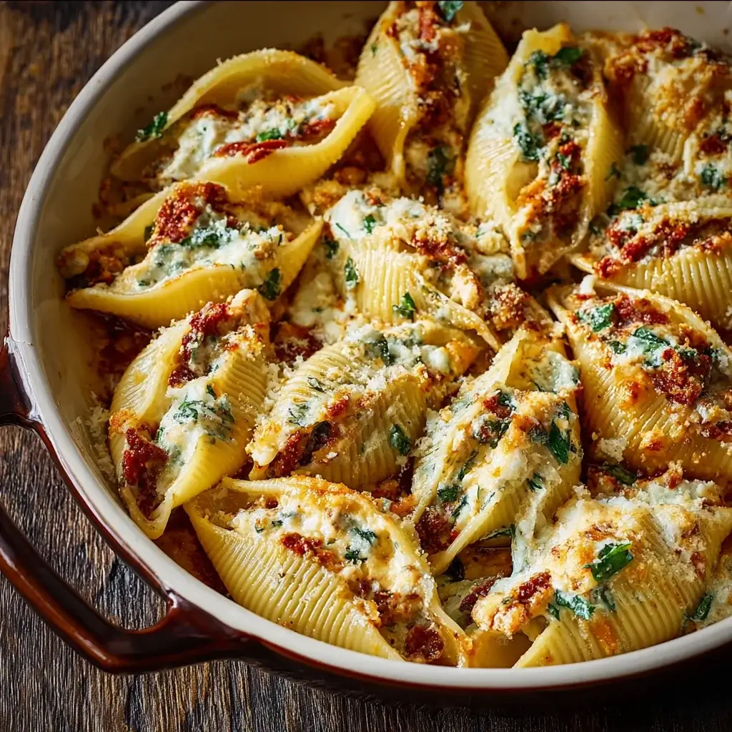 Creamy Sun-Dried Tomato and Ricotta Stuffed Shells: Discover the Ultimate Comfort Food Recipe!