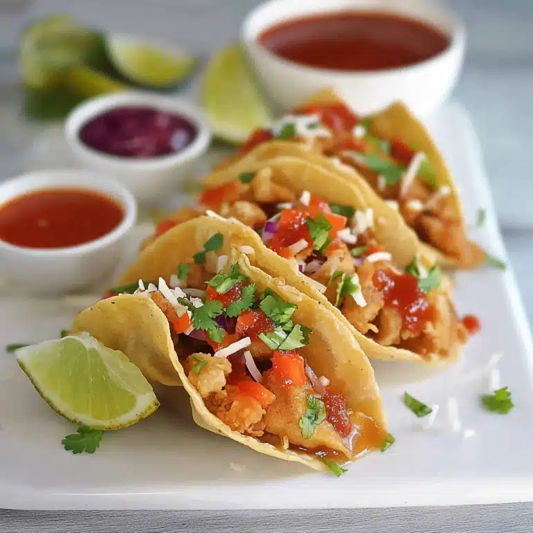 Crispy Chicken Wonton Tacos: A Flavorful Delight Awaits!