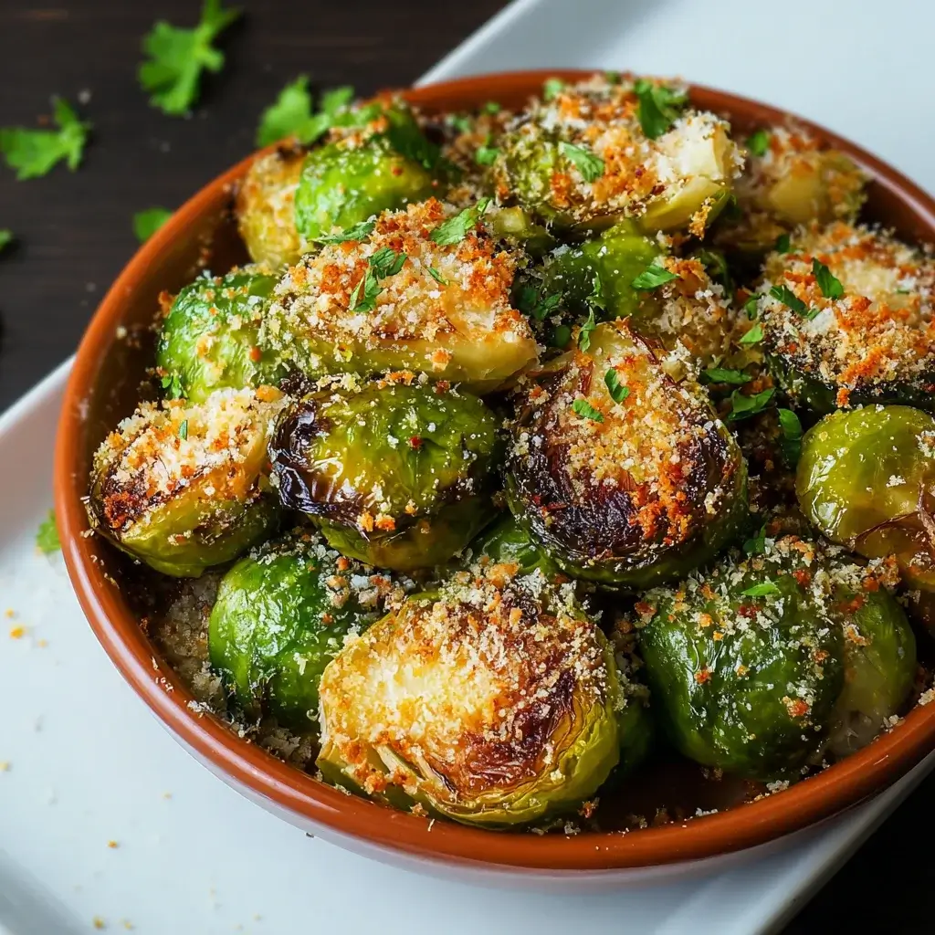 Crispy Parmesan-Crusted Roasted Brussels Sprouts Recipe Delight!