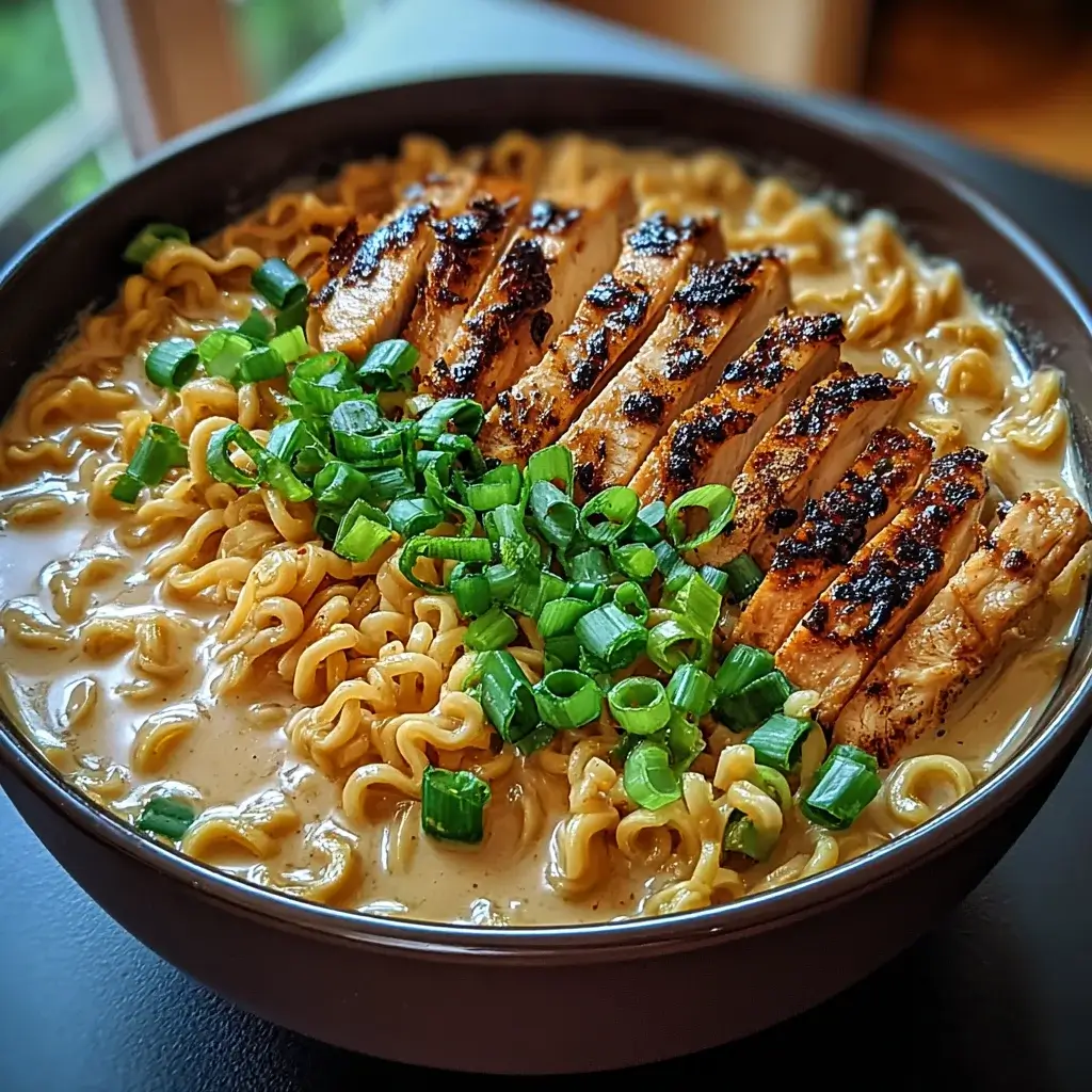 Fiery Chicken Ramen with Creamy Garlic Sauce Recipe Unveiled!