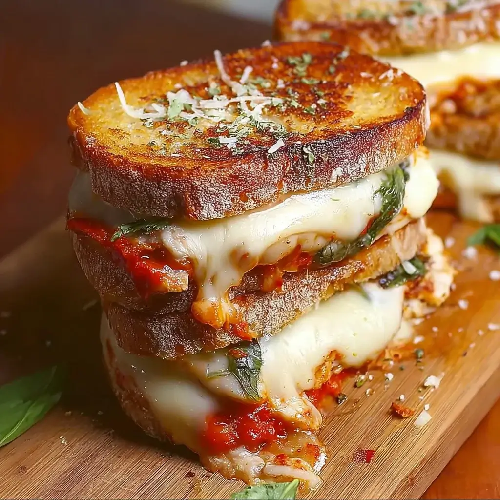 Lazy Chicken Parmesan Grilled Cheese: A Quick Delight!