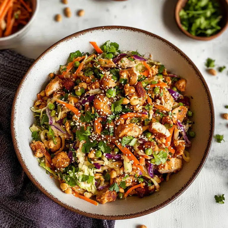 Peanut Chicken Crunch Salad: A Delicious Must-Try Recipe!