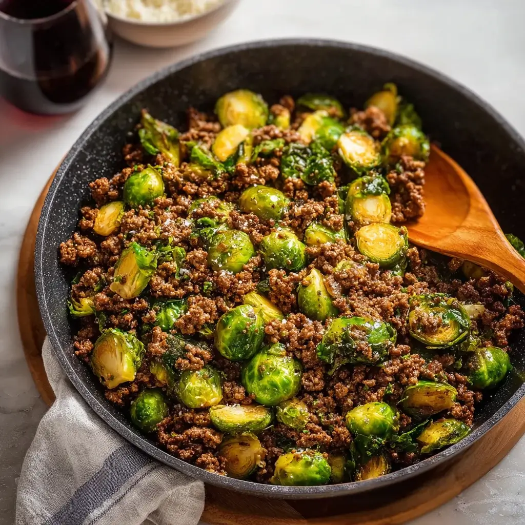 Savory Ground Beef and Brussels Sprouts Skillet Recipe Revealed!
