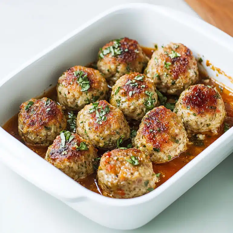 Savory Turkey Meatballs with Marinara Sauce Delight!