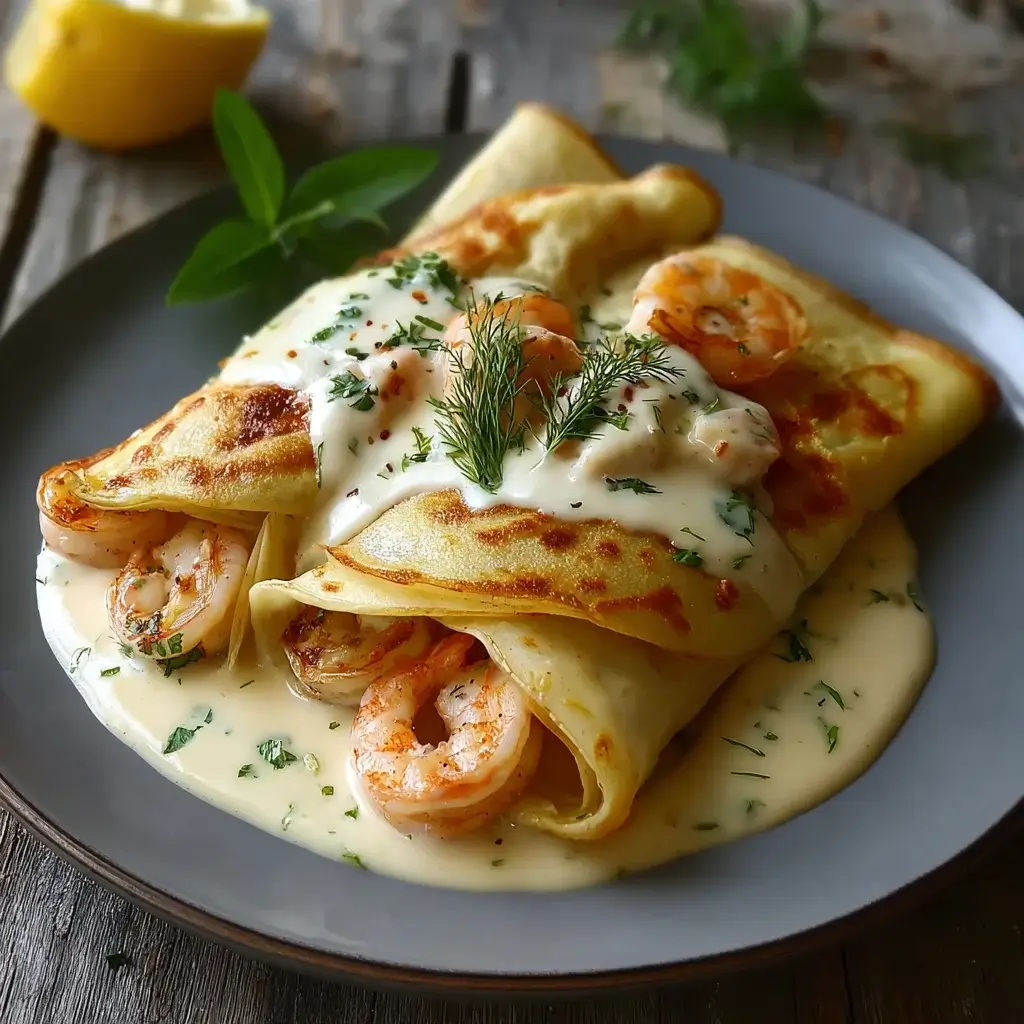 Seafood Crepes with Bechamel Sauce: A Delicious Feast!