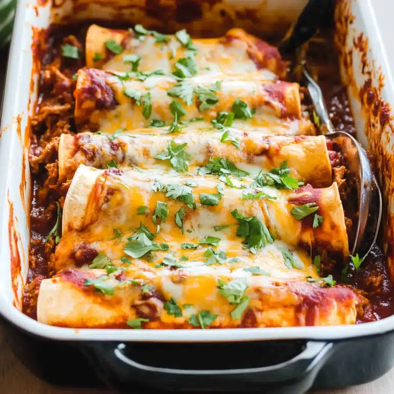 Slow Cooker Shredded Beef Enchiladas: Easy and Delicious!