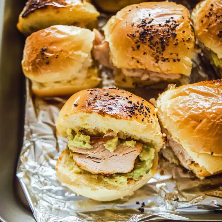 Turkey Sliders with Avocado and Chipotle Mayo Delight!