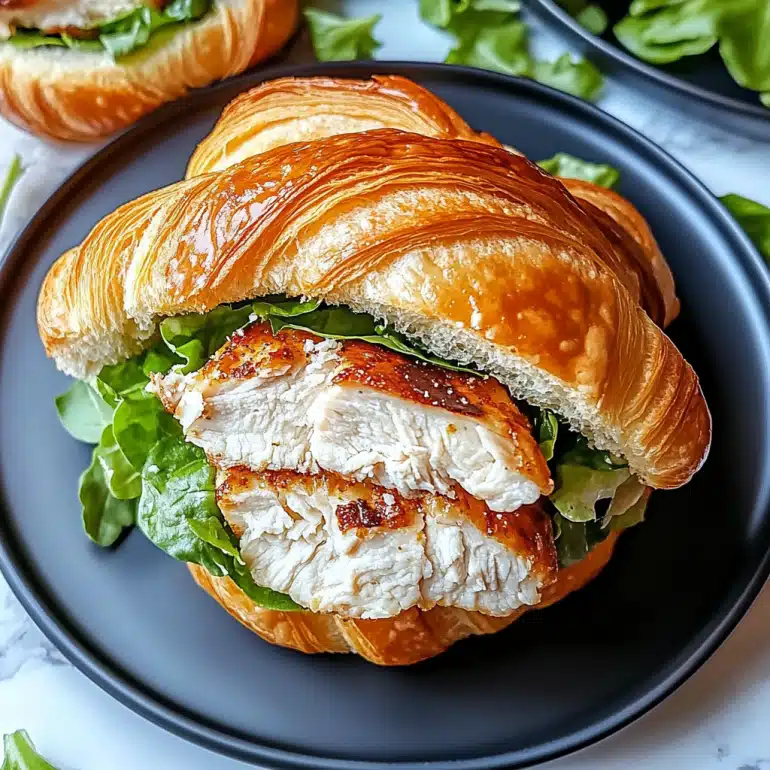 Chicken Caesar Croissant Sandwich: A Must-Try Delight!