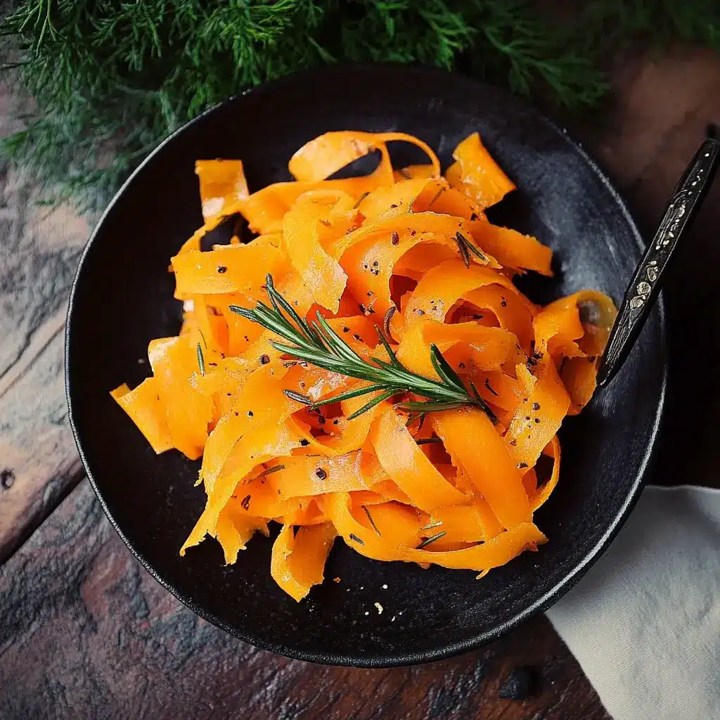 Carrot Ribbons with Rosemary Butter: A Delightful Recipe