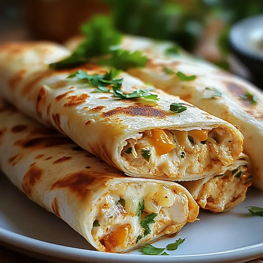 Cheesy Chicken Garlic Wraps that Everyone Will Love!