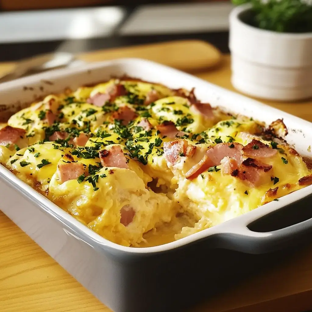 Eggs Benedict Casserole: A Delicious Brunch Delight!