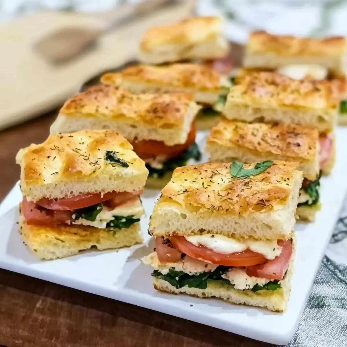 Delicious Mini Focaccia Italian Sandwiches & Lambrusco Pairing