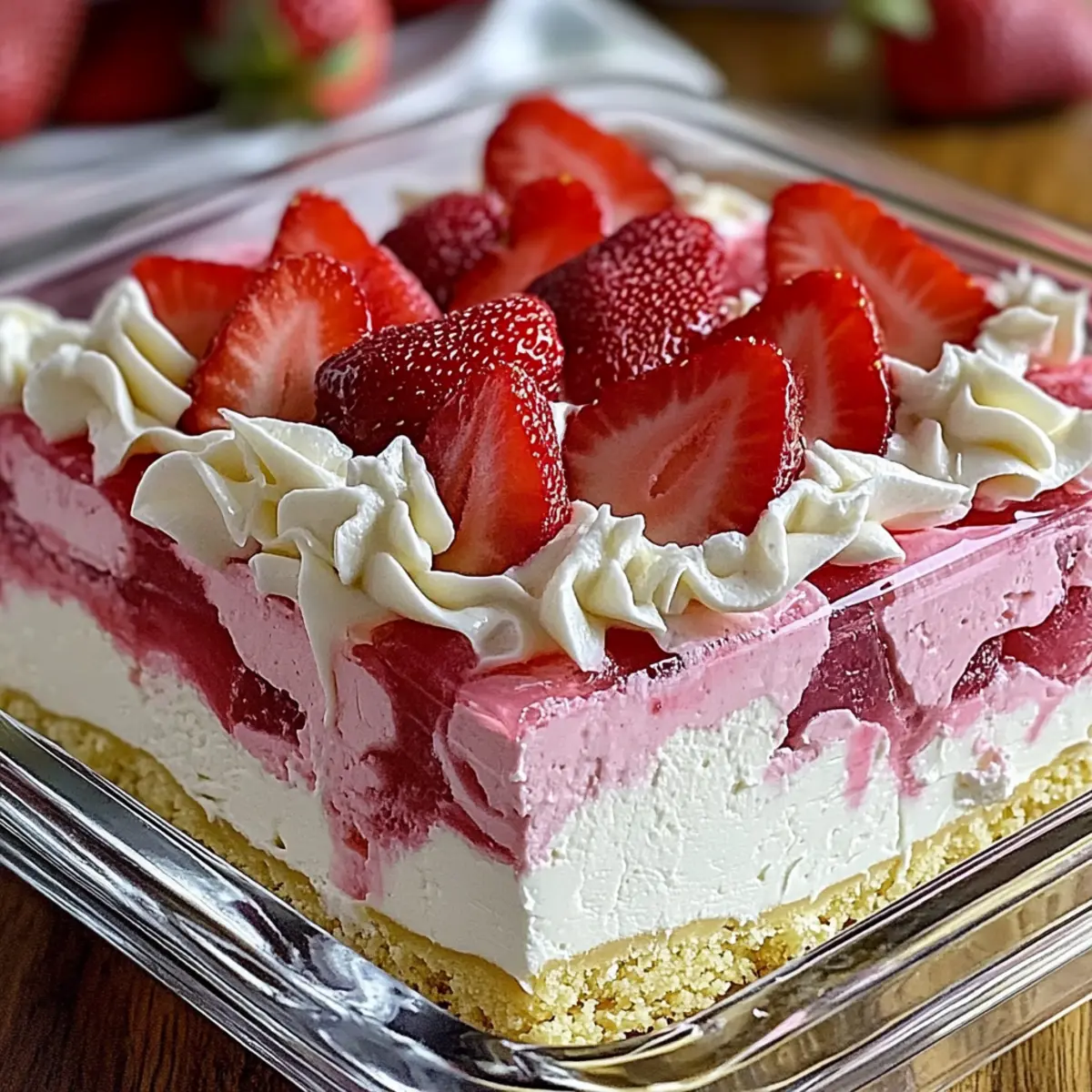 No-Bake Strawberry Jello Lasagna: Cool Summer Bliss Awaiting