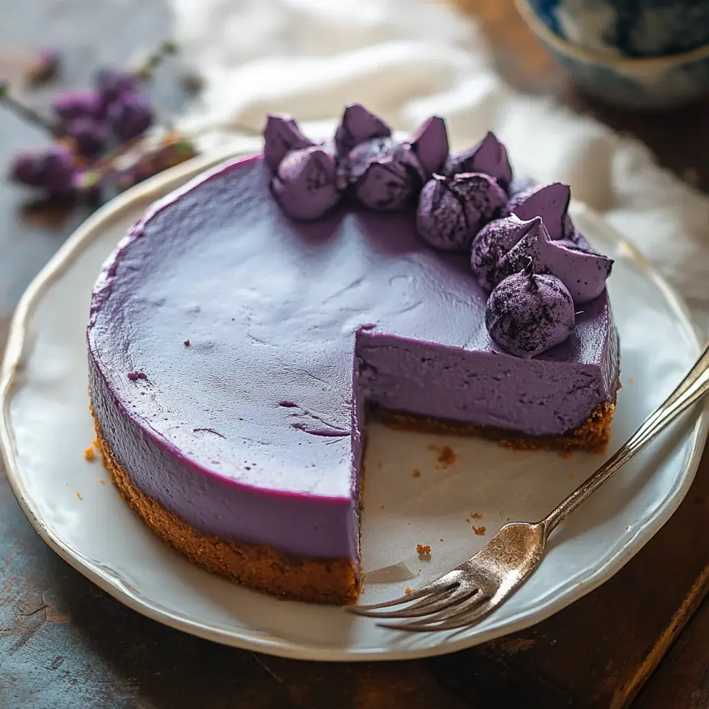 Purple Sweet Potato Cheesecake: A Creamy Delight Awaits!