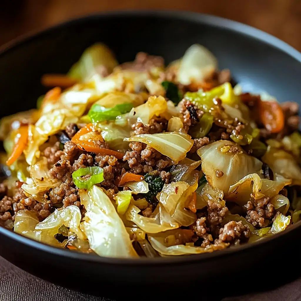Savory Ground Beef and Cabbage Stir-Fry: Easy Delight!