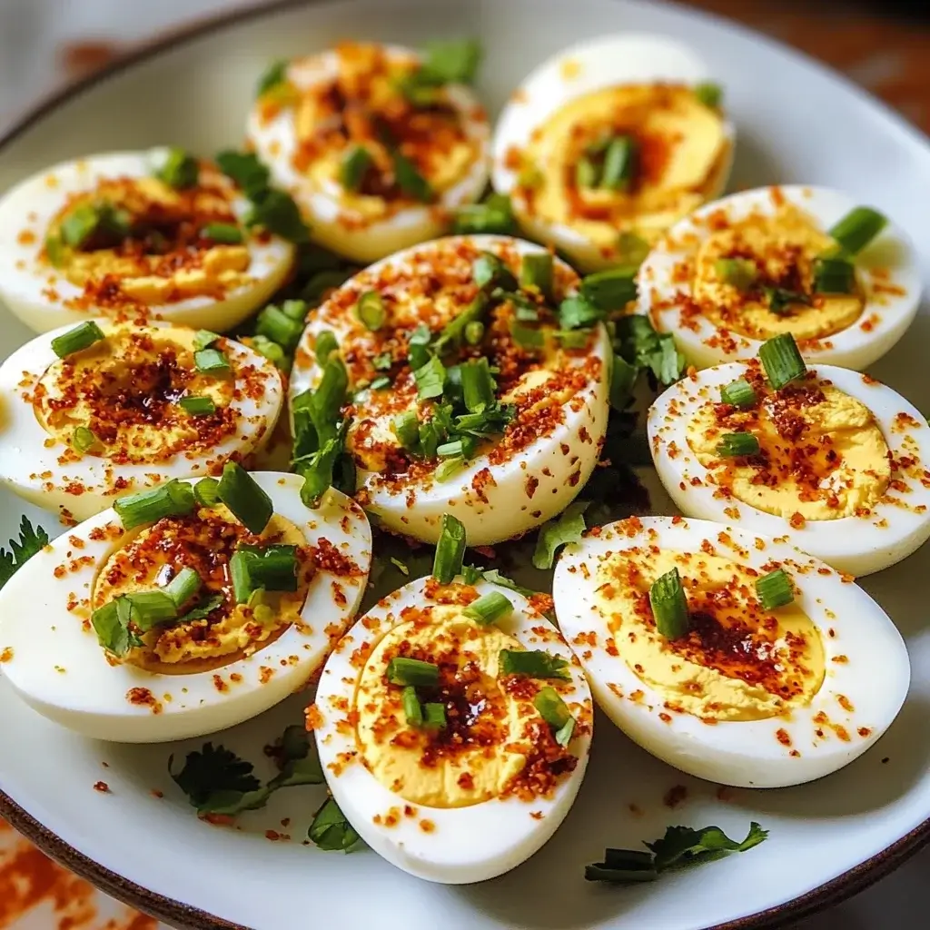 Spicy Chili Garlic Deviled Eggs: A Zesty Twist on Tradition