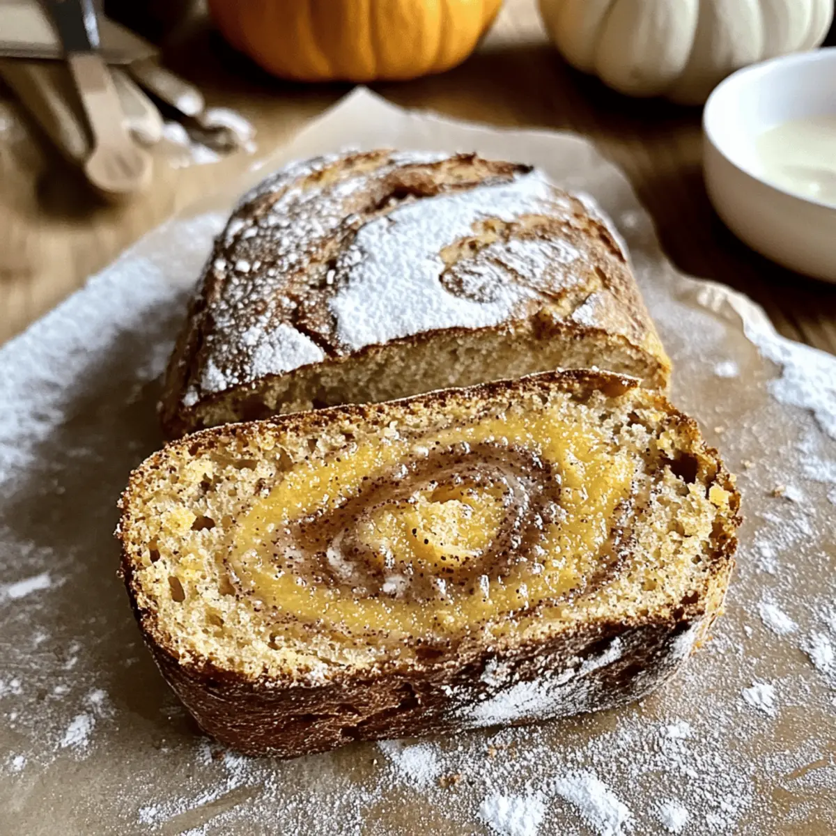 Cinnamon Swirl Pumpkin Sourdough Bread for Cozy Fall Mornings