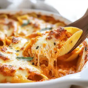 Creamy Pumpkin Ricotta Stuffed Shells