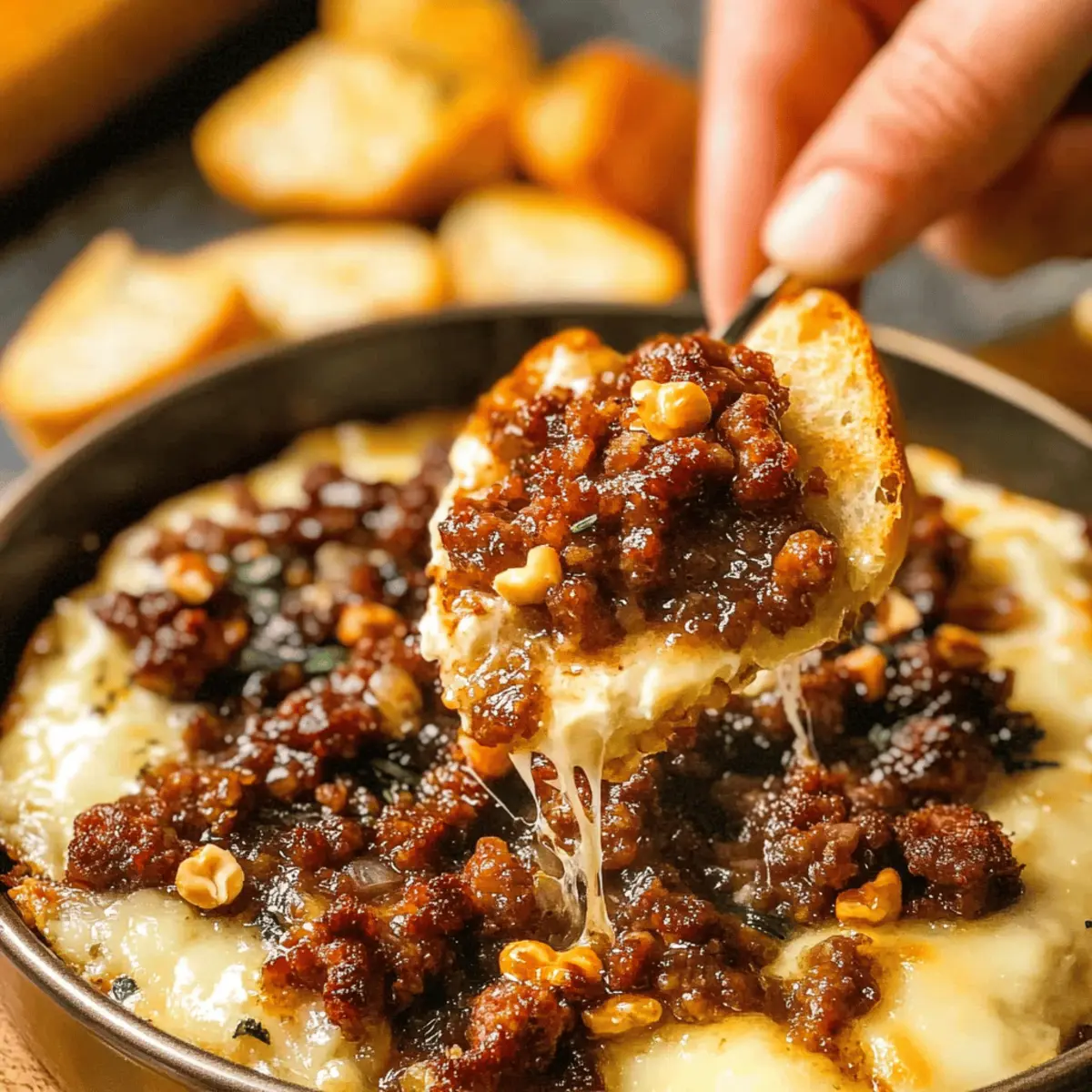 Sausage Baked Brie: Irresistibly Creamy and Savory Delight