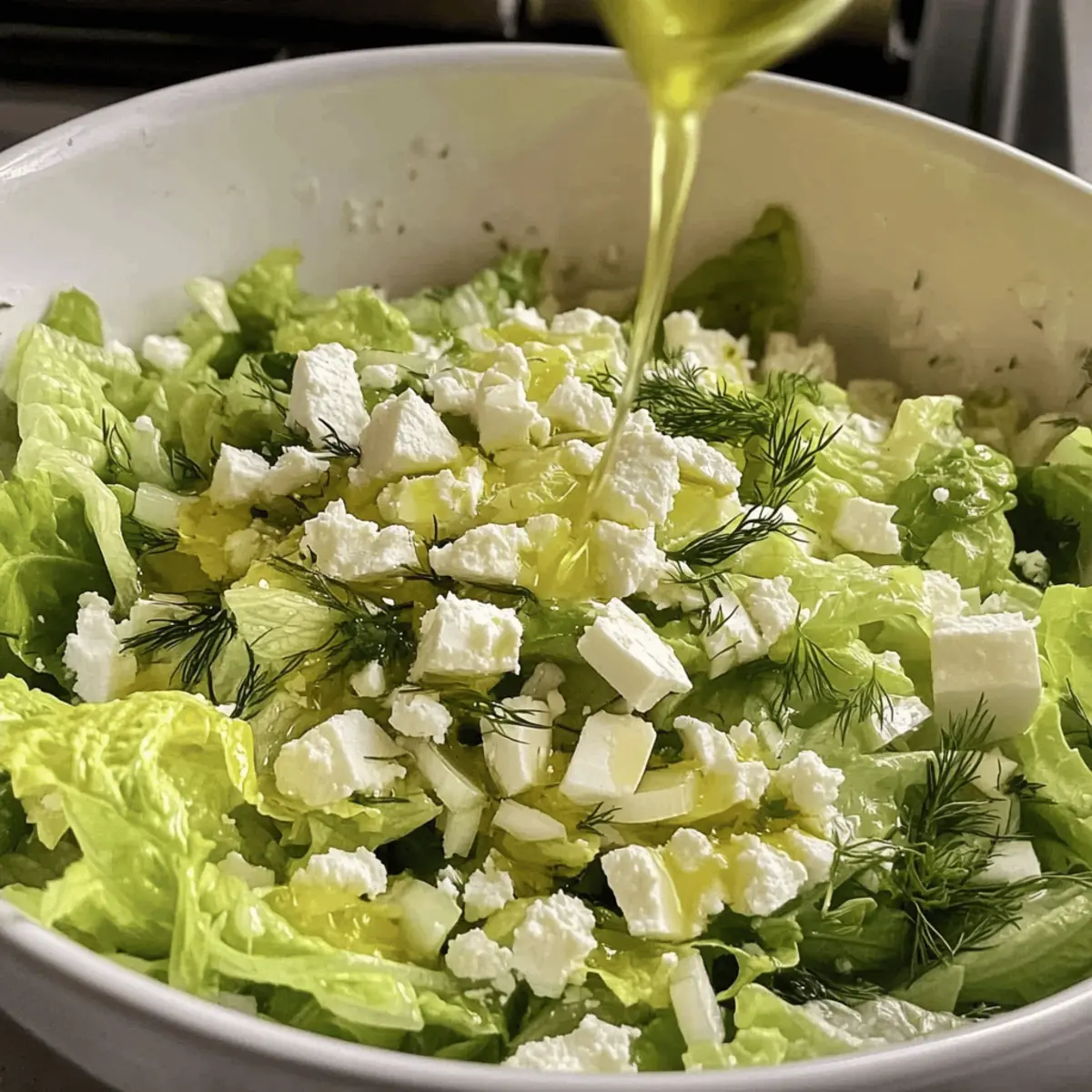 Refreshing Greek Lettuce Salad for a Zesty Light Meal