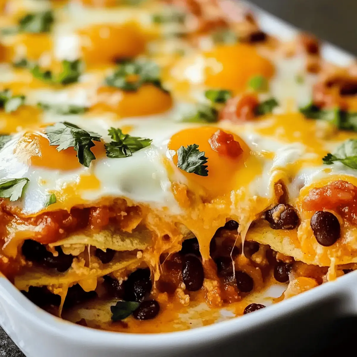 Cheesy Baked Huevos Rancheros Casserole for Busy Mornings