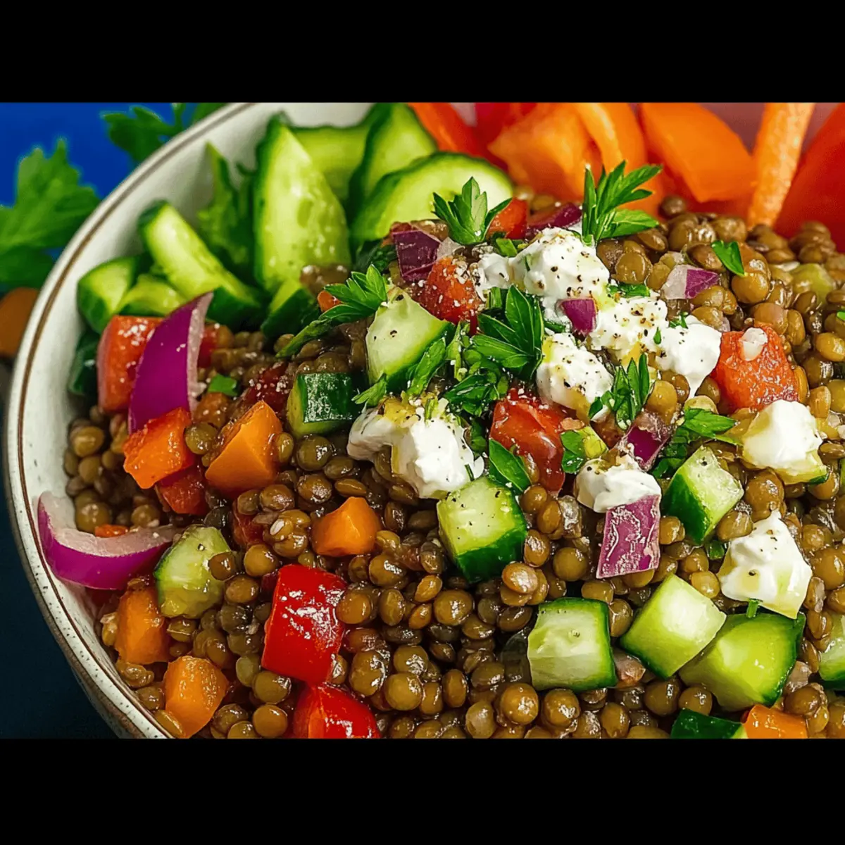 Mediterranean Lentil Salad: Refreshing, Nutritious, and Easy