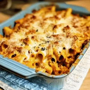 Creamy Pumpkin Pasta Bake