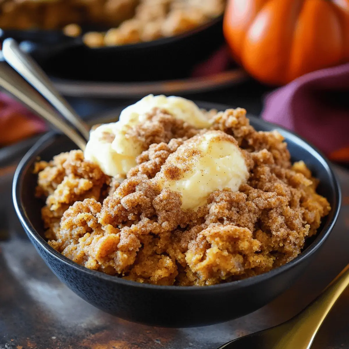Delightful Pumpkin Crisp with Warm Cinnamon Topping