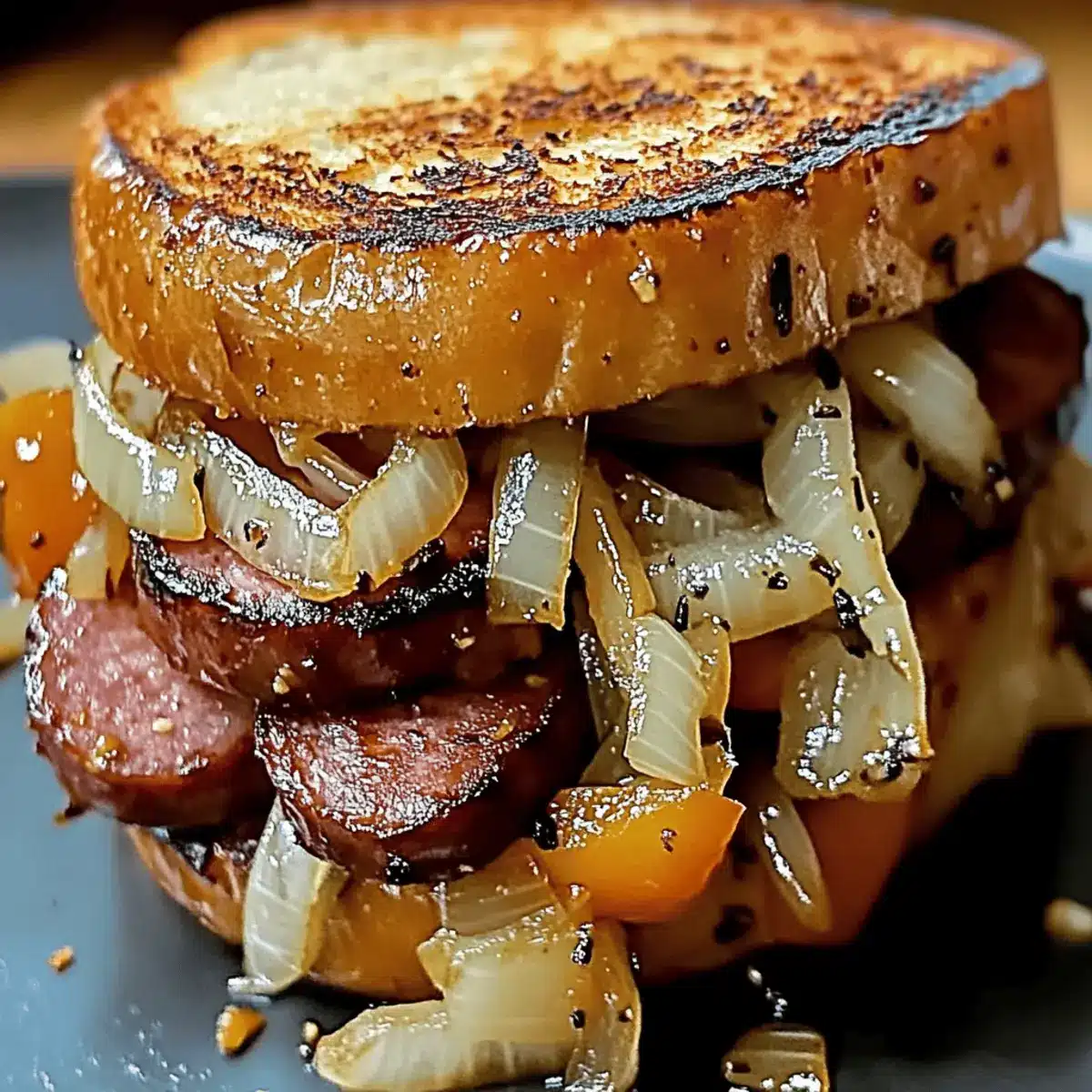 Grilled Kielbasa Sandwiches with Sweet Onion Flavor Bliss