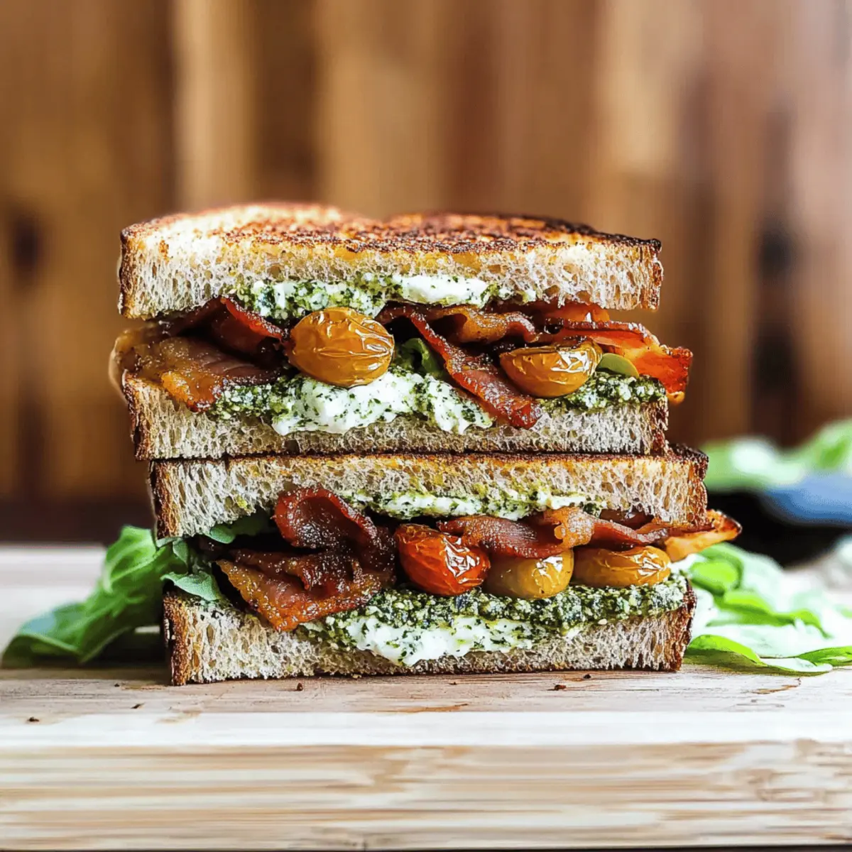 Roasted Tomato Goat Cheese BLT Sandwich for Fresh Summer Bites