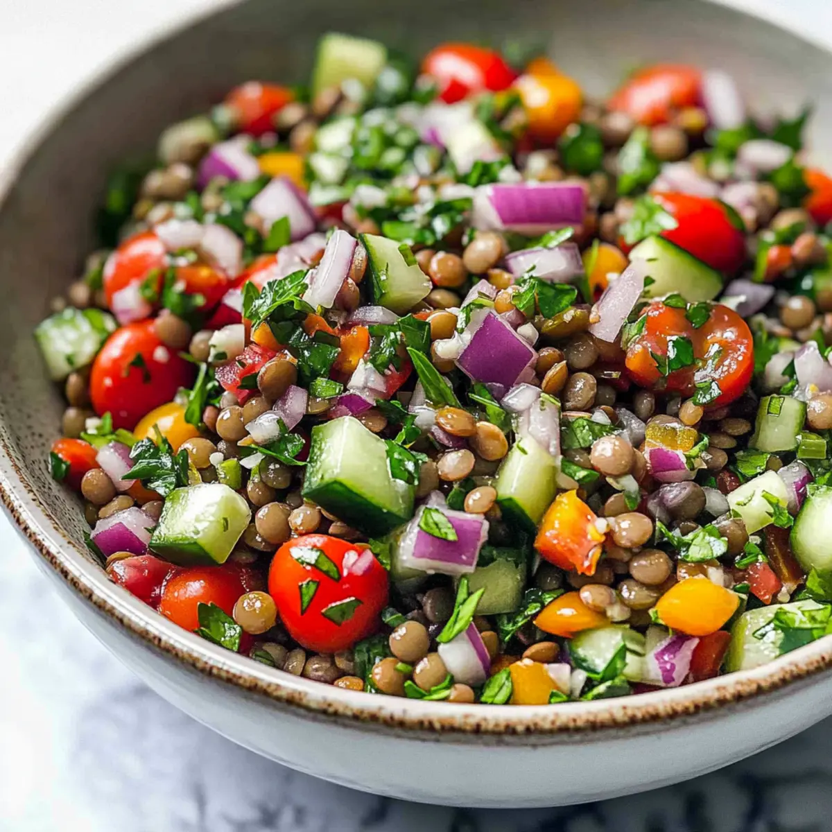 Lentil Tabbouleh Salad for Fresh, Flavorful Meal Prep