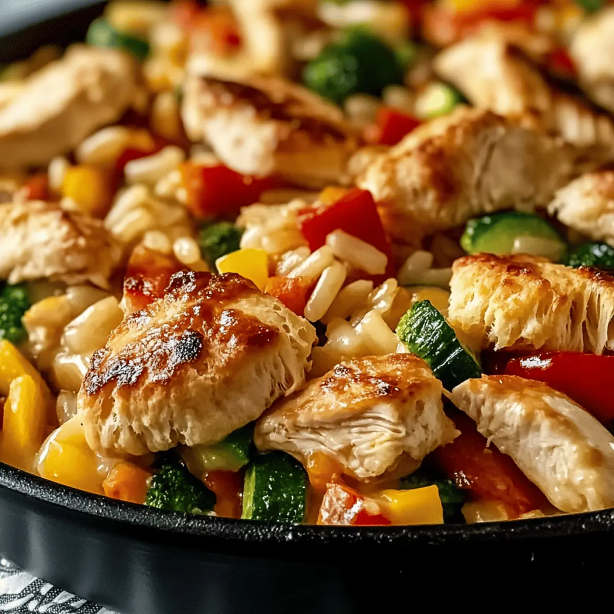 Zesty Lemon Chicken & Veggie Orzo Stir Fry in 30 Minutes